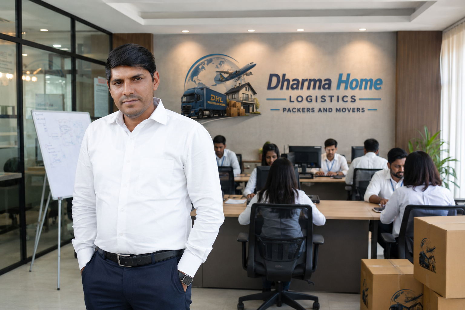 Mr. Dharmvir Poonia Founder of Dharma Home Logistics